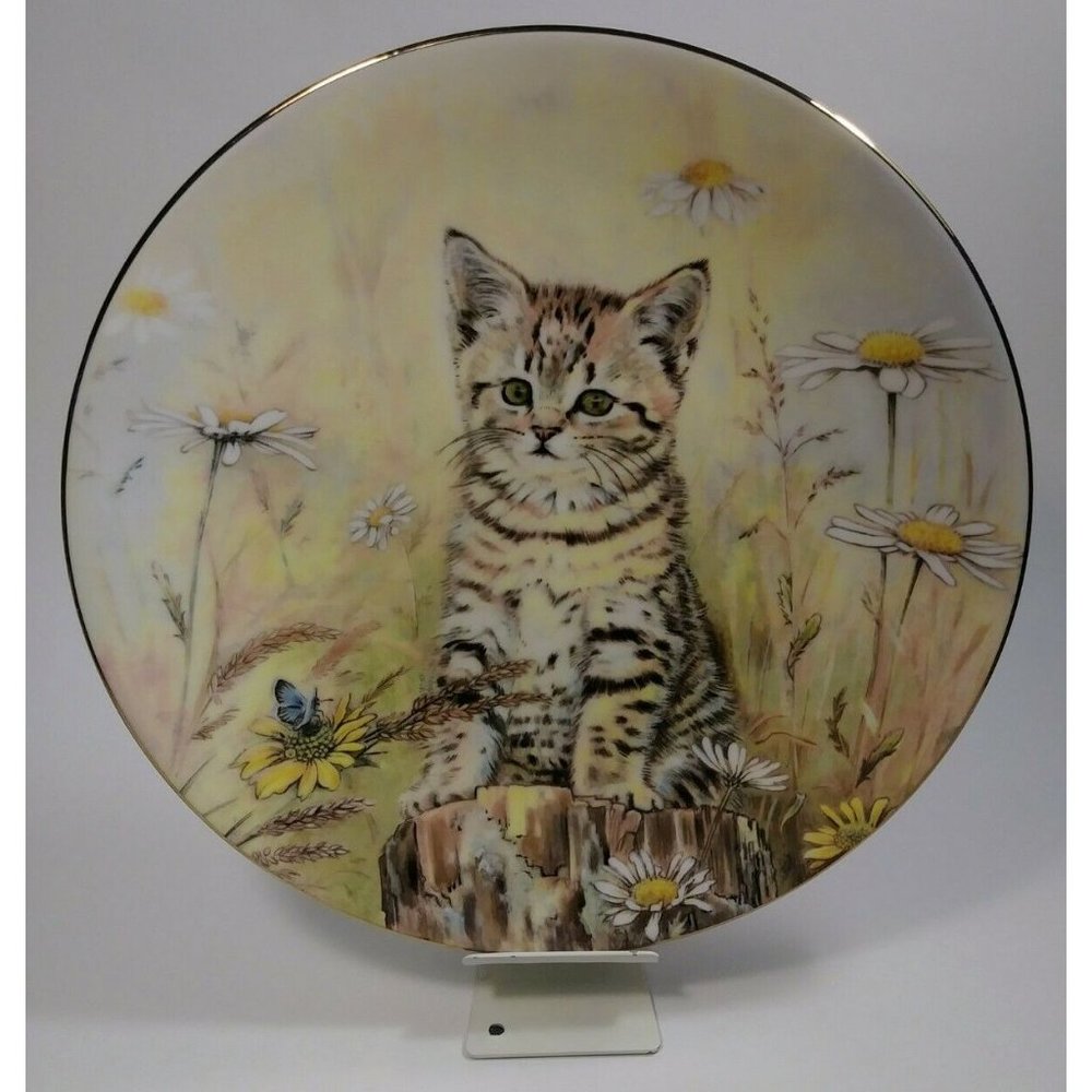 Royal Worcester Tiger's Fancy Kitten Classics 5th EDN Bone China Plate Colletion